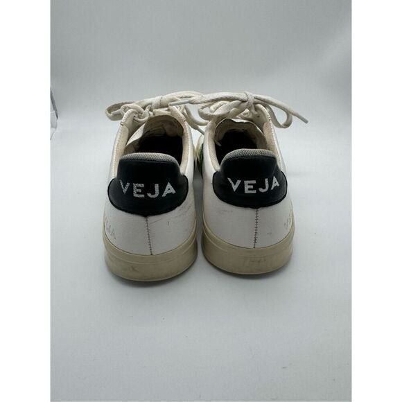 Veja Campo Chromefree‎ Emeraude Leather Sneaker White Multi Womens US 8 - Picture 4 of 6